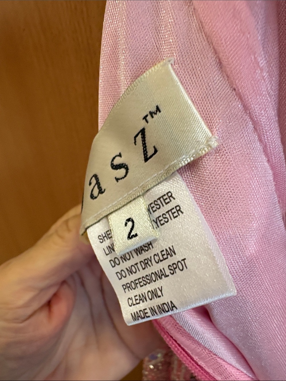 Pink Sequin Side-Slit Prom Gown by Jasz Couture , size 2 - Picture 9 of 9